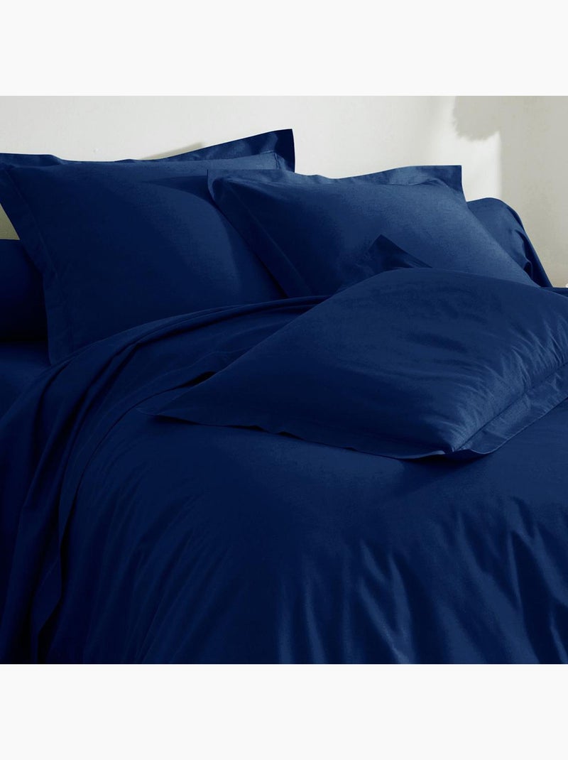 Becquet - Drap-housse POLYCOTON UNI LAURÉAT en coton Indigo - Kiabi