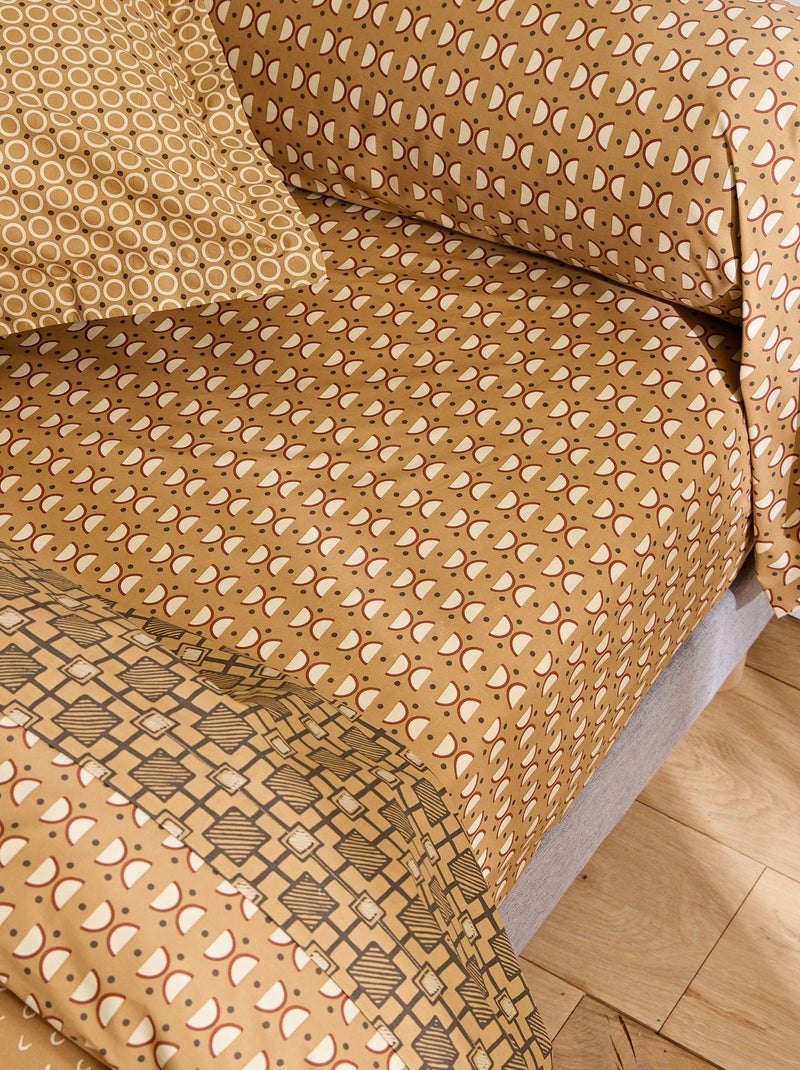 Becquet - Drap-housse ROMEO en coton Jaune foncé - Kiabi