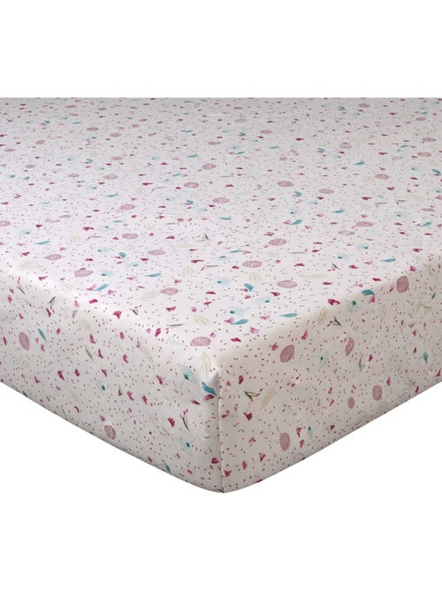 Becquet - Drap-housse ROSE MENTHOL en coton - Kiabi