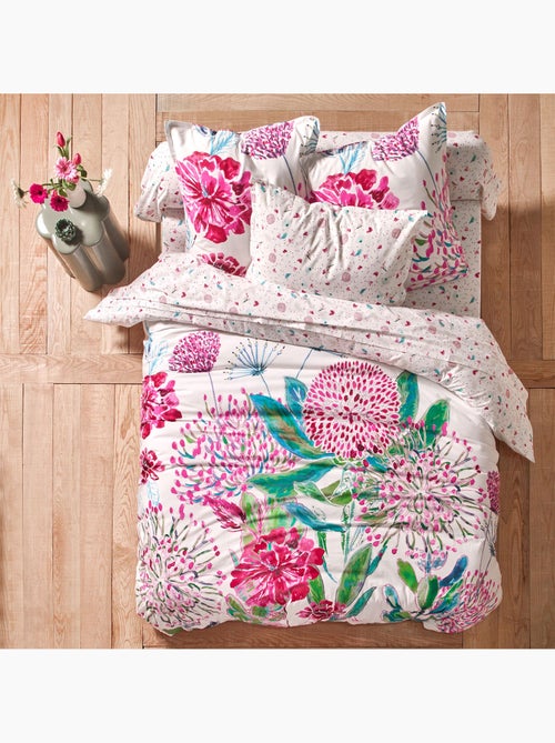 Becquet - Drap-housse ROSE MENTHOL en coton - Kiabi