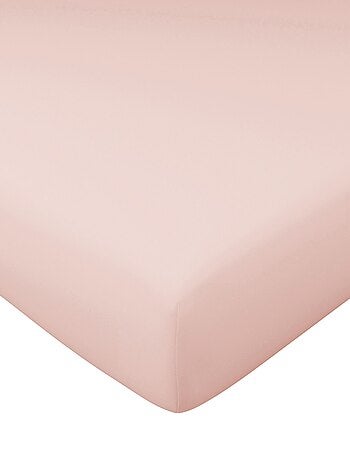 Becquet - Drap-housse SATIN RAYE/UNI en coton