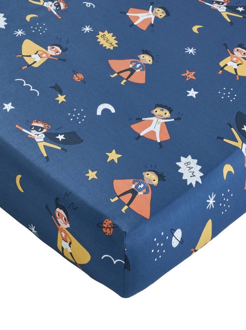 Becquet - Drap-housse SUPER HEROS en coton - Kiabi