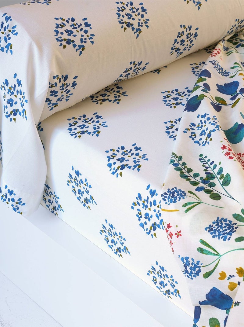 Becquet - Drap-housse TANIA en coton Bleu - Kiabi