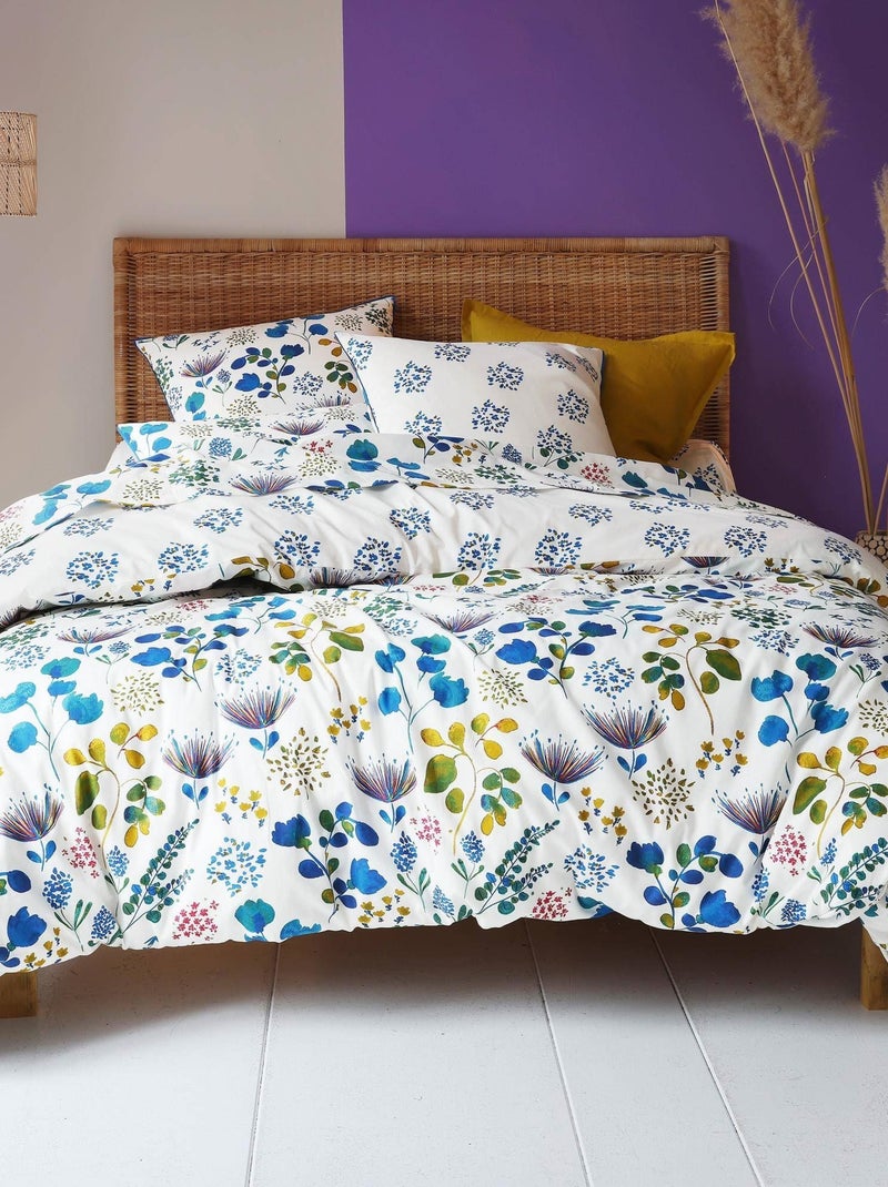 Becquet - Drap-housse TANIA en coton Bleu - Kiabi