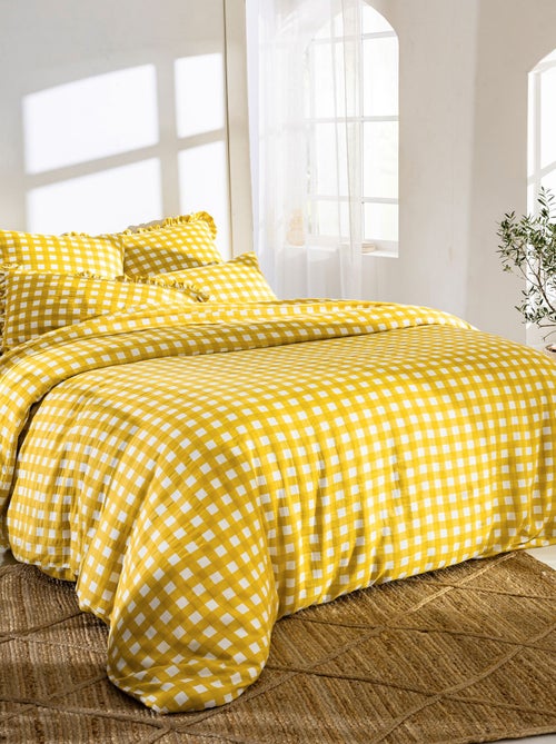 Becquet - Drap-housse VICHY en coton - Kiabi