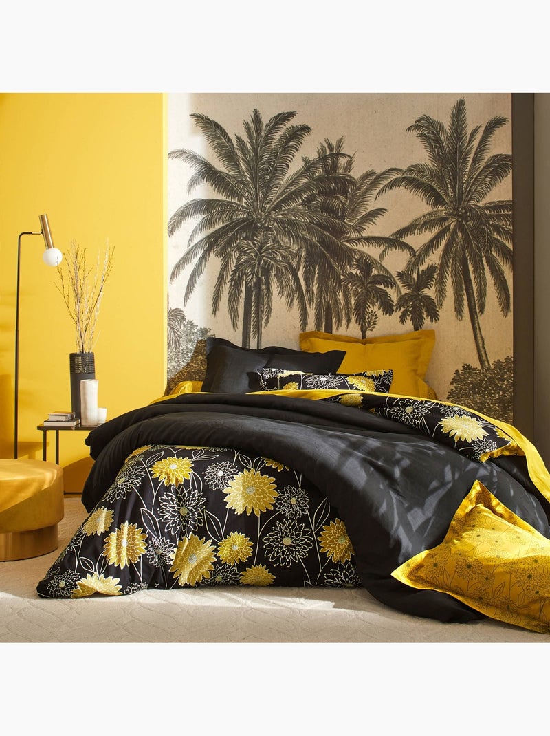 Becquet - Drap-housse YELFLOR en coton Noir - Kiabi