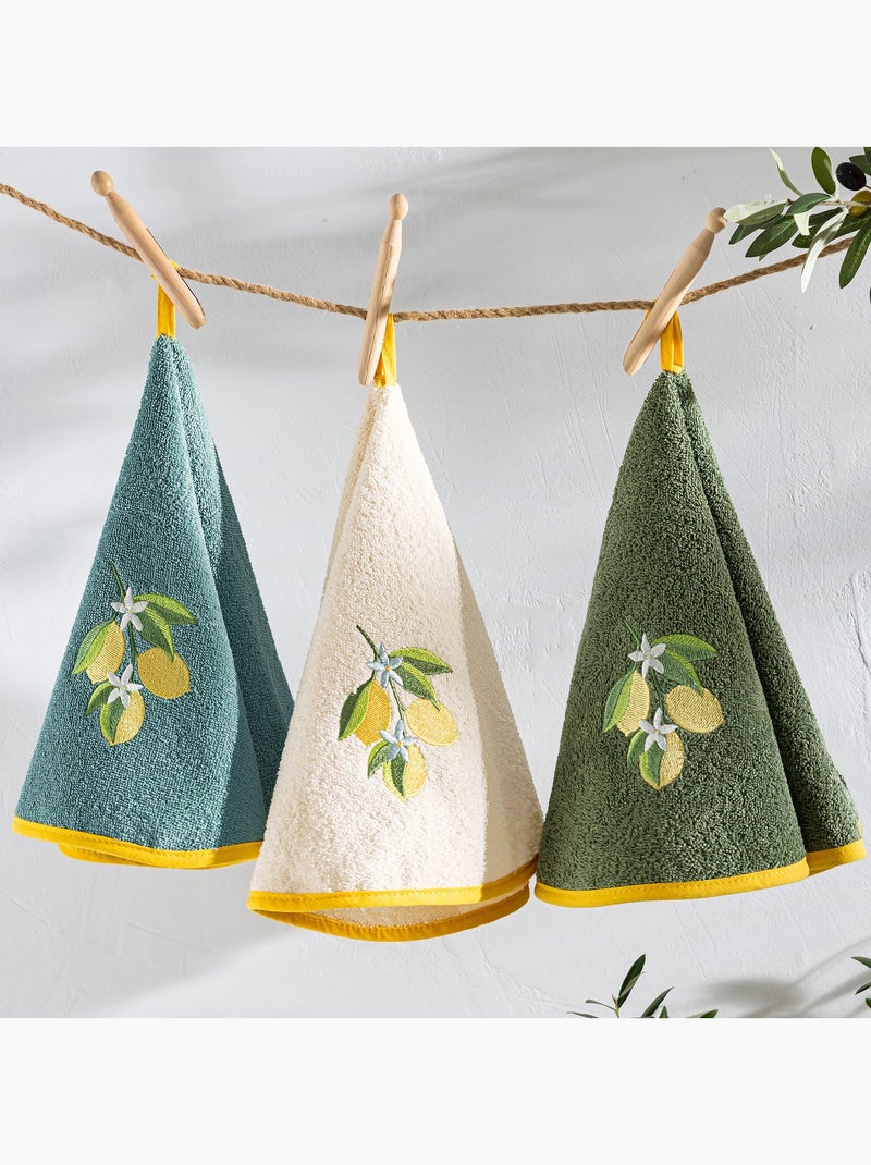 Becquet - Essuie-mains CITRONIA en coton Bleu - Kiabi