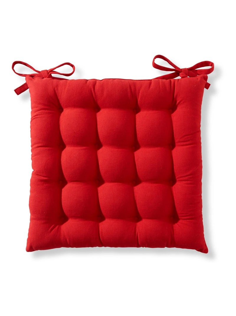 Becquet - Galette SEIZE en coton Rouge cerise - Kiabi