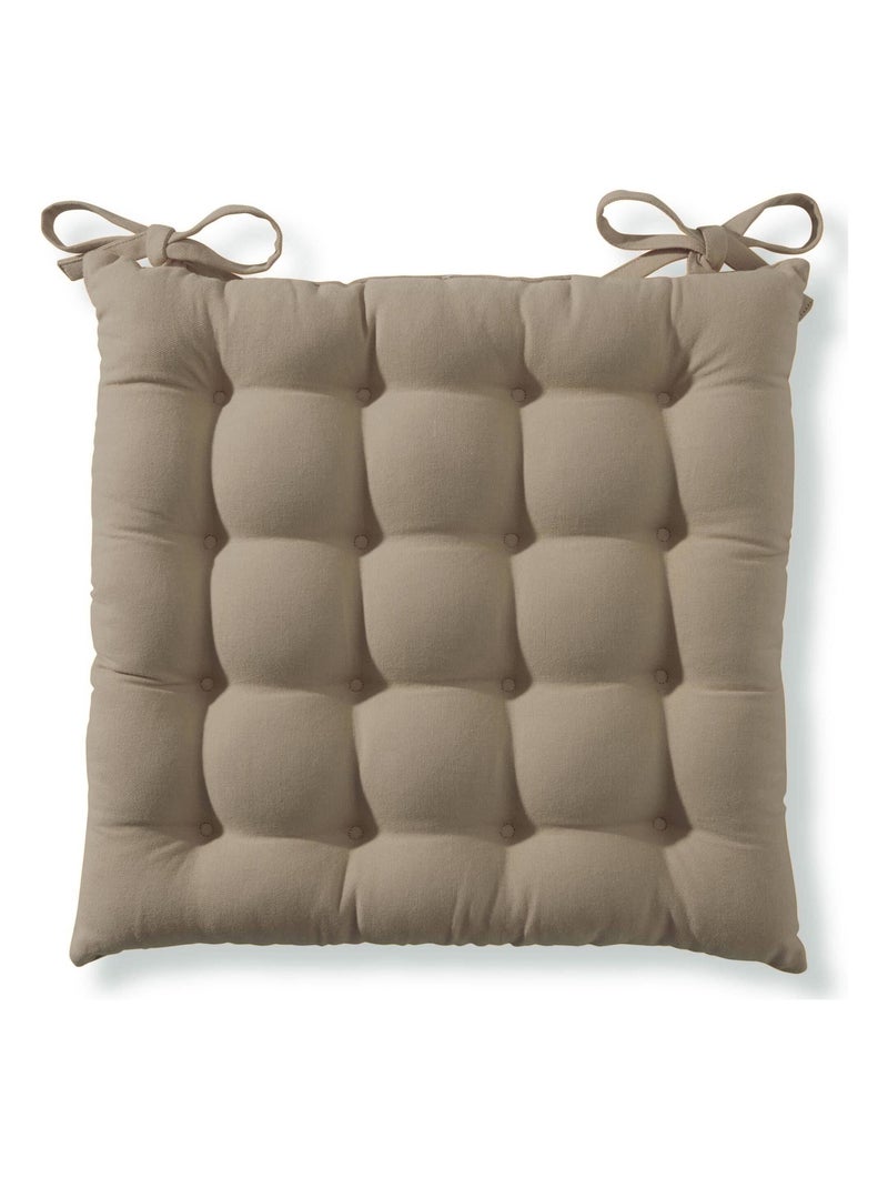 Becquet - Galette SEIZE en coton Taupe - Kiabi