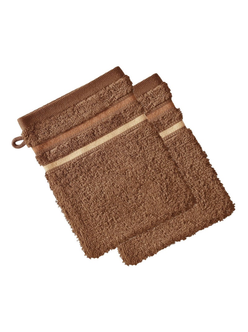 Becquet - Gant de toilette EXTRASOFT en acrylique Beige foncé - Kiabi