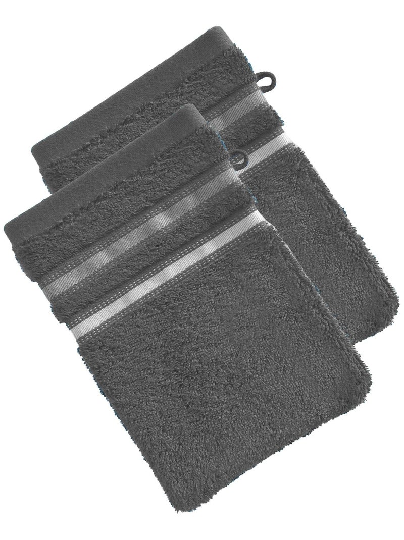 Becquet - Gant de toilette EXTRASOFT en acrylique Gris foncé - Kiabi