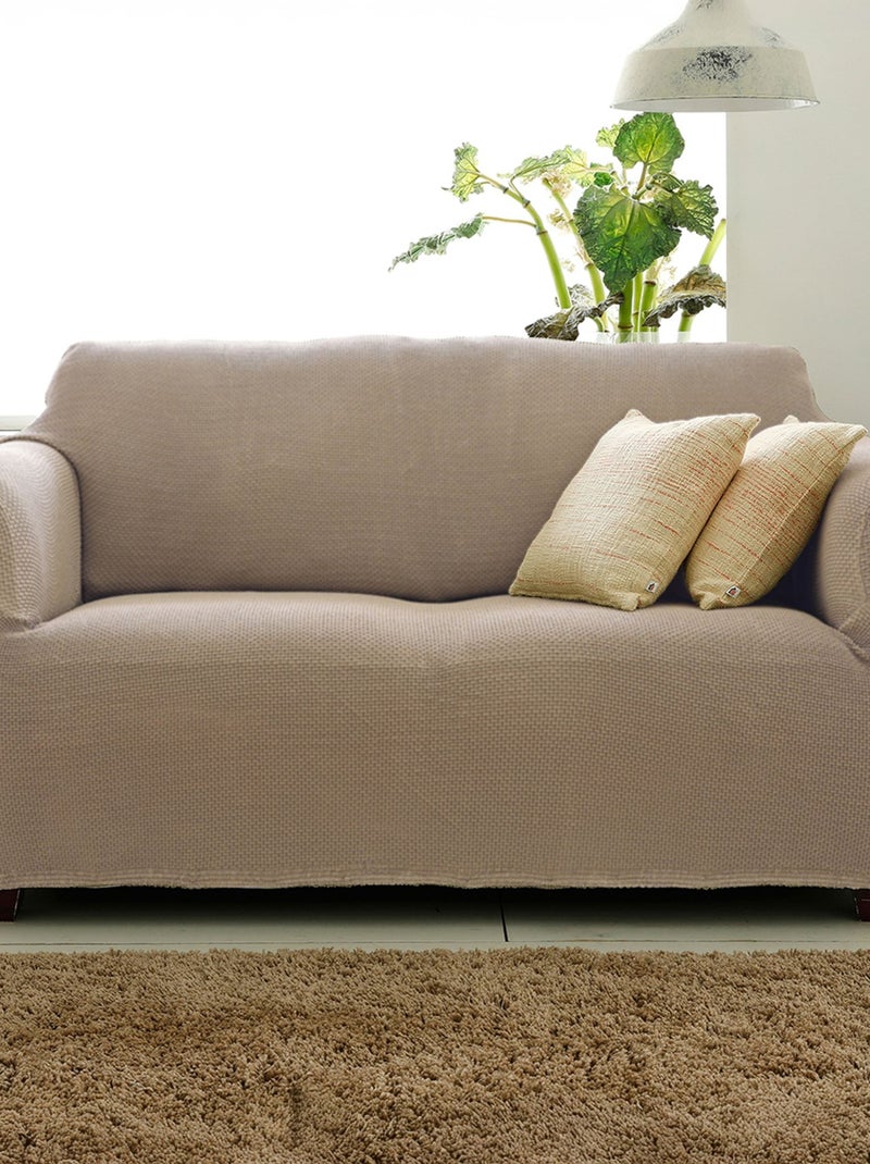 Becquet - Housse canapé CORA en polyester Beige - Kiabi