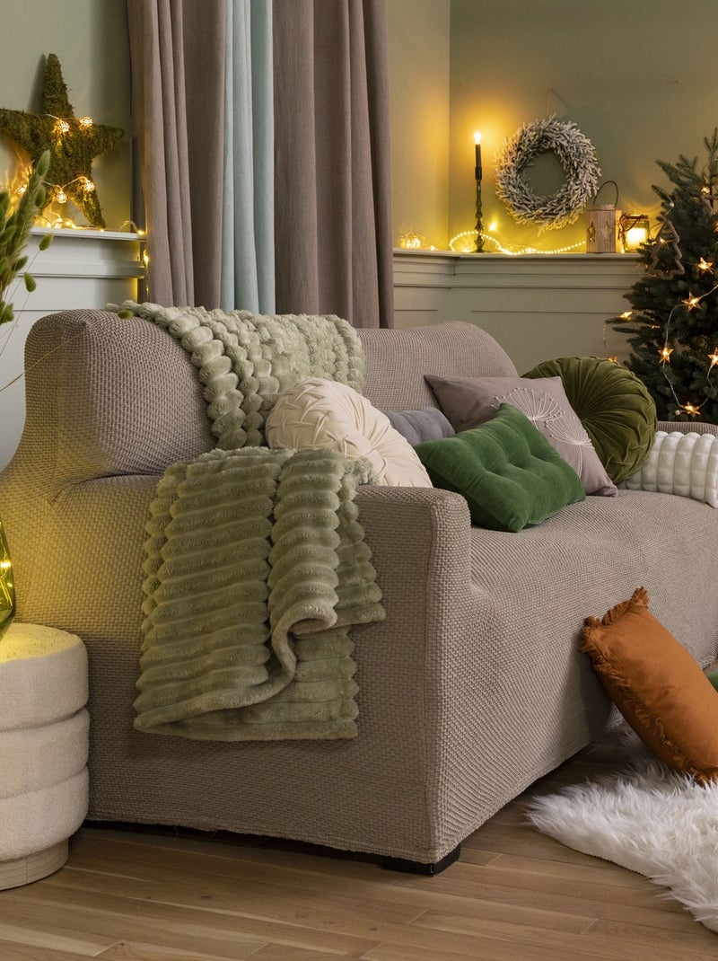 Becquet - Housse canapé CORA en polyester Beige - Kiabi