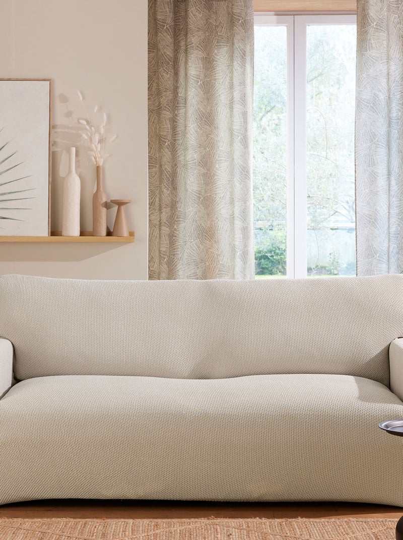 Becquet - Housse canapé CORA en polyester Ecru - Kiabi