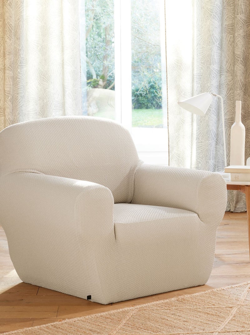 Becquet - Housse canapé CORA en polyester Ecru - Kiabi