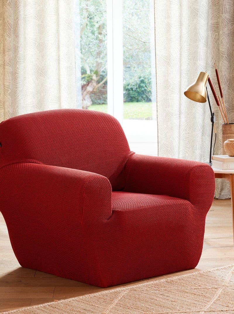 Becquet - Housse canapé CORA en polyester Rouge brique - Kiabi