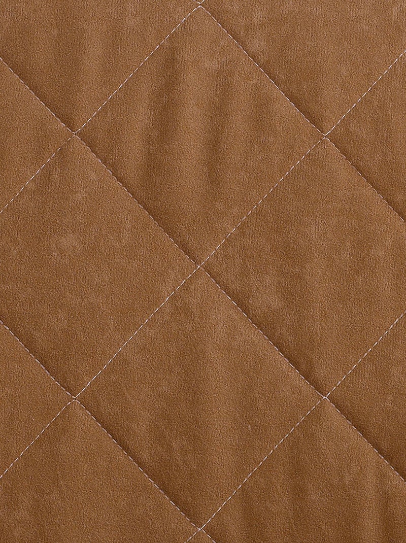 Becquet - Housse canapé ROYALE en polyester Marron noisette - Kiabi