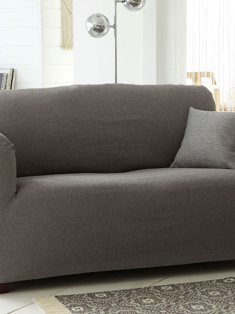 Becquet - Housse canapé YUTA en polyester Gris perle - Kiabi