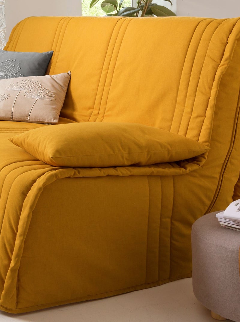 Becquet - Housse clic-clac KEVARA en coton Jaune moutarde - Kiabi