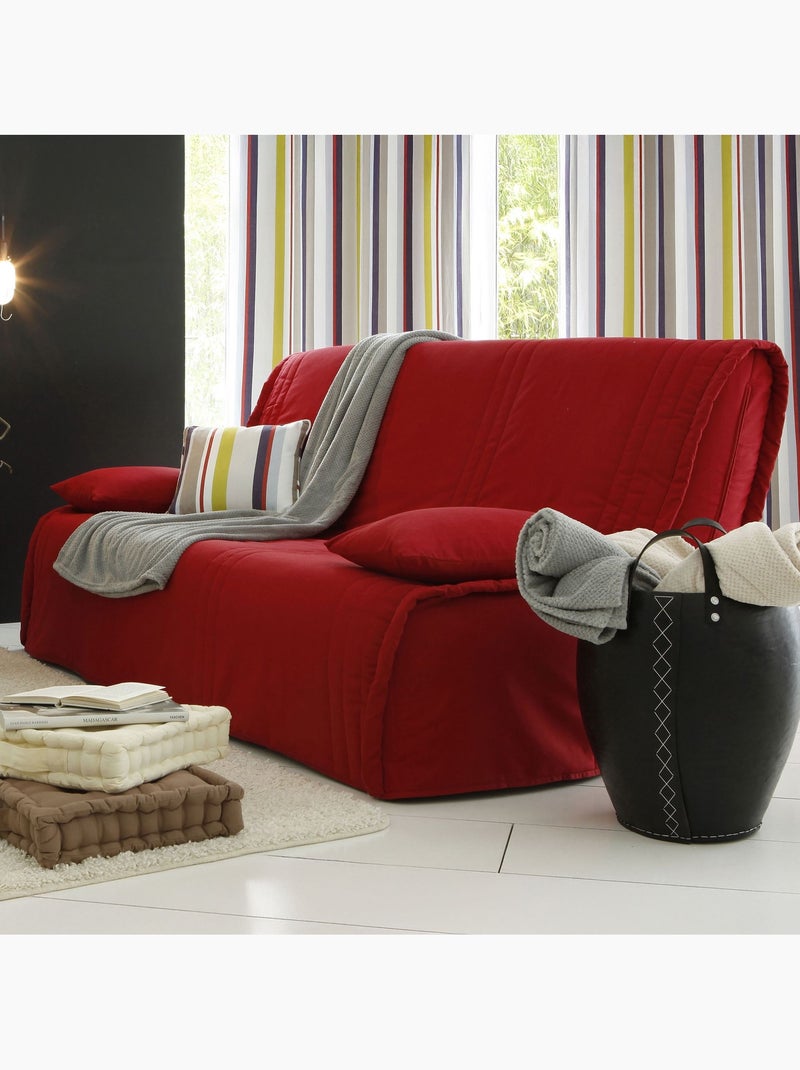 Becquet - Housse clic-clac KEVARA en coton Rouge - Kiabi