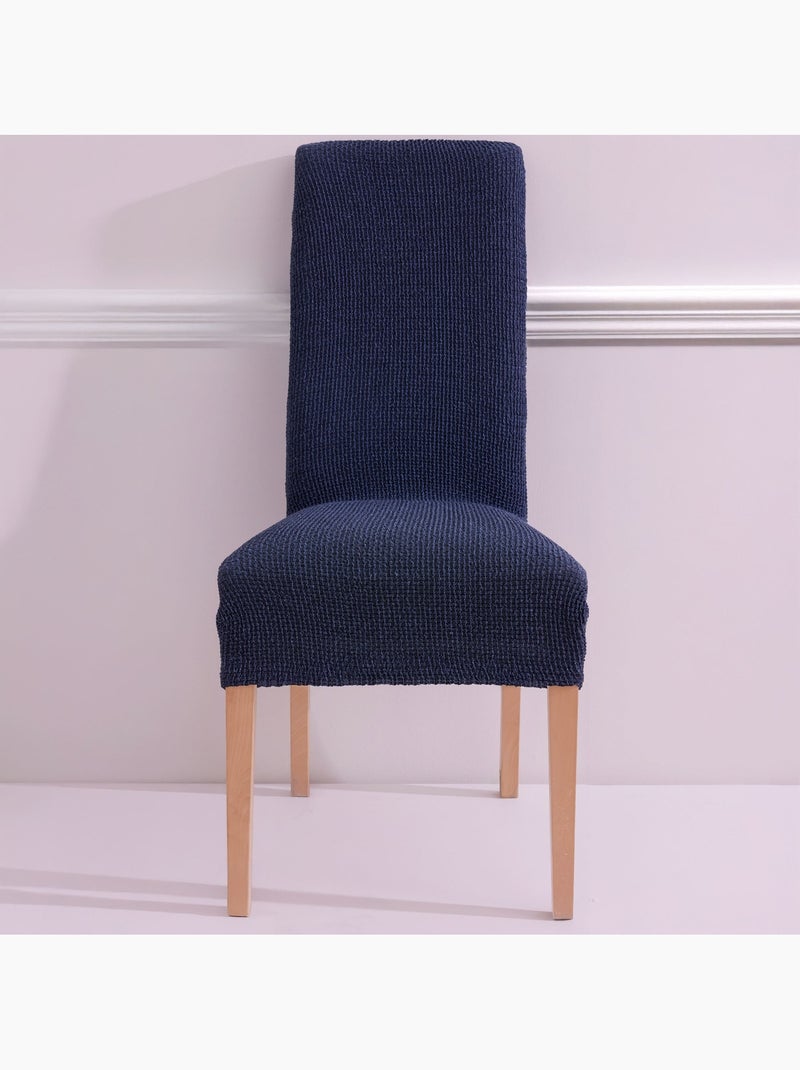 Becquet - Housse de chaise CORA en polyester Bleu - Kiabi