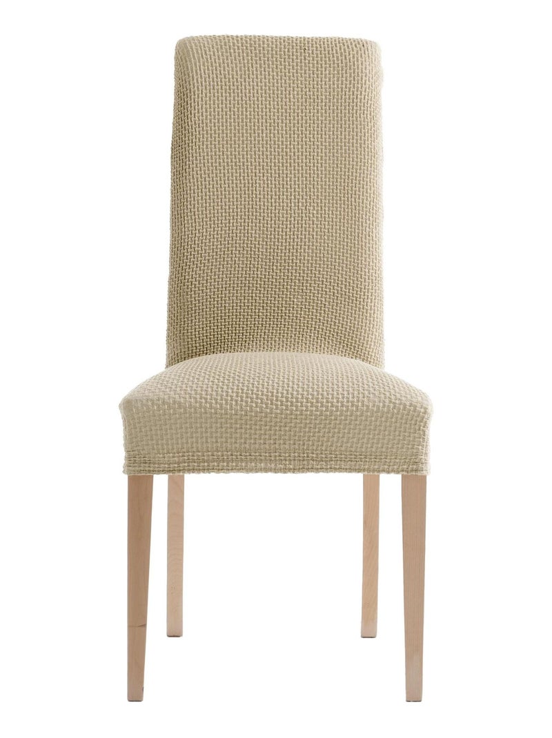 Becquet - Housse de chaise CORA en polyester Ecru - Kiabi