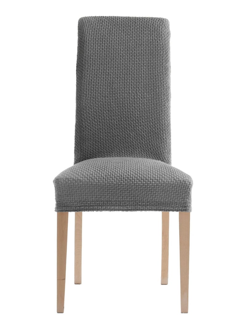 Becquet - Housse de chaise CORA en polyester gris anthracite - Kiabi