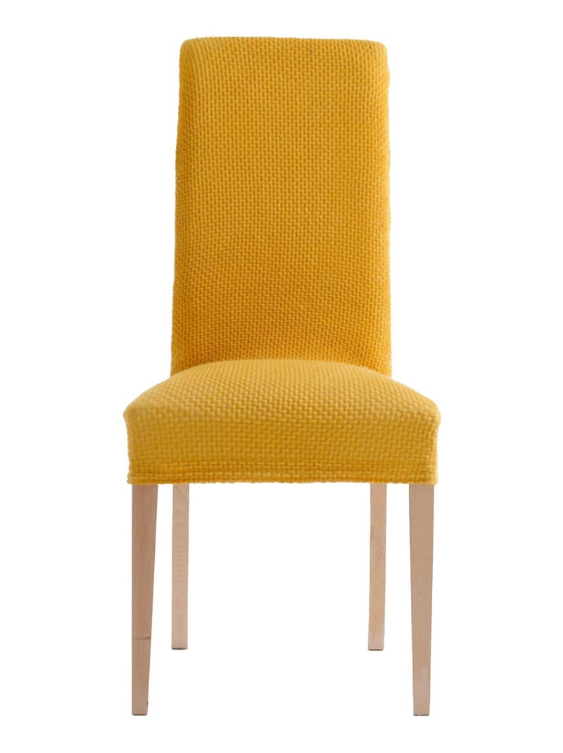 Becquet - Housse de chaise CORA en polyester Jaune foncé - Kiabi