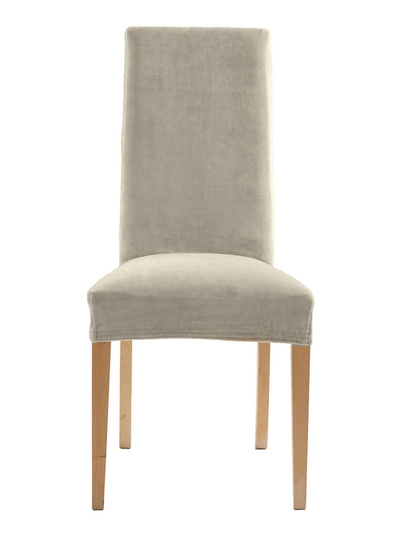 Becquet - Housse de chaise SUSIE en polyester Beige - Kiabi