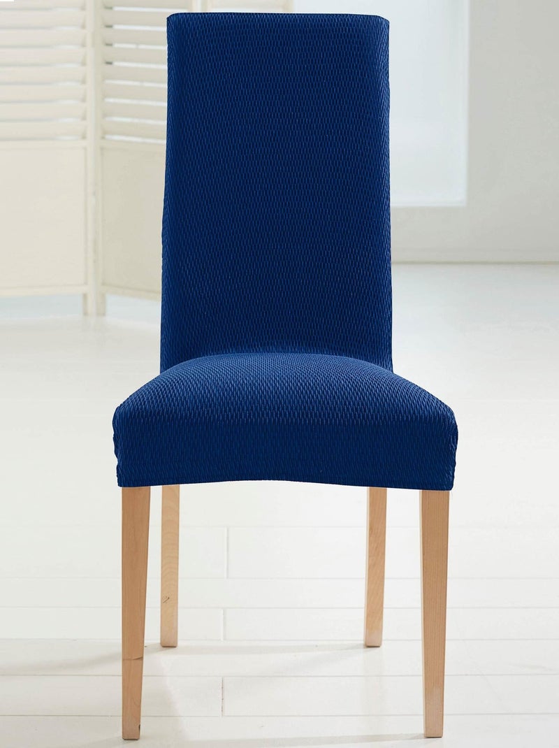 Becquet - Housse de chaise TUNEZ en polyester Bleu roi - Kiabi