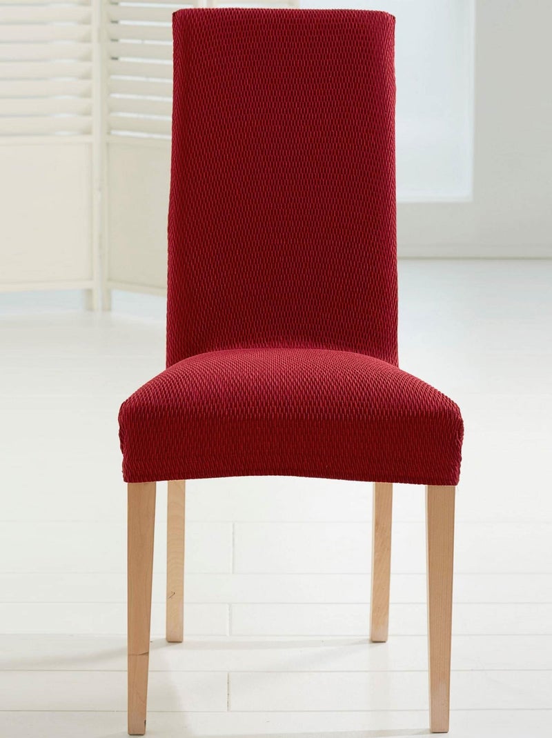 Becquet - Housse de chaise TUNEZ en polyester Rouge bordeaux - Kiabi