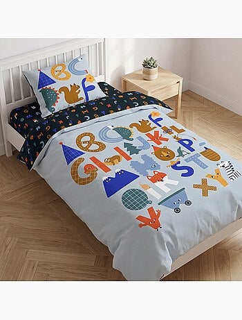 Becquet - housse de couette abc en coton