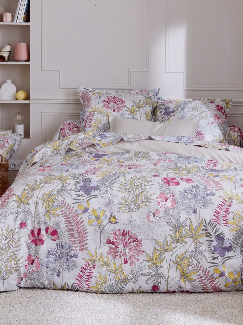 Becquet - Housse de couette ANAIS en coton Gris perle - Kiabi