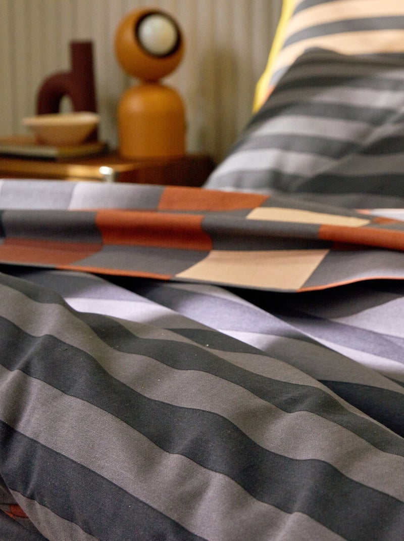 Becquet - Housse de couette ANTONIO en coton Marron cappuccino - Kiabi