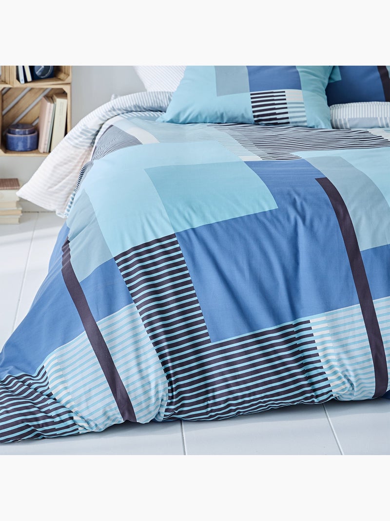 Becquet - Housse de couette ARTHUR en coton Bleu - Kiabi