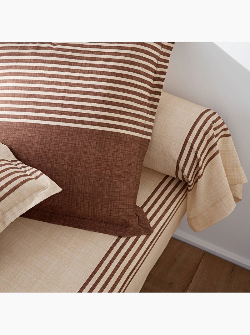 Becquet - housse de couette baignade en coton Marron cappuccino - Kiabi