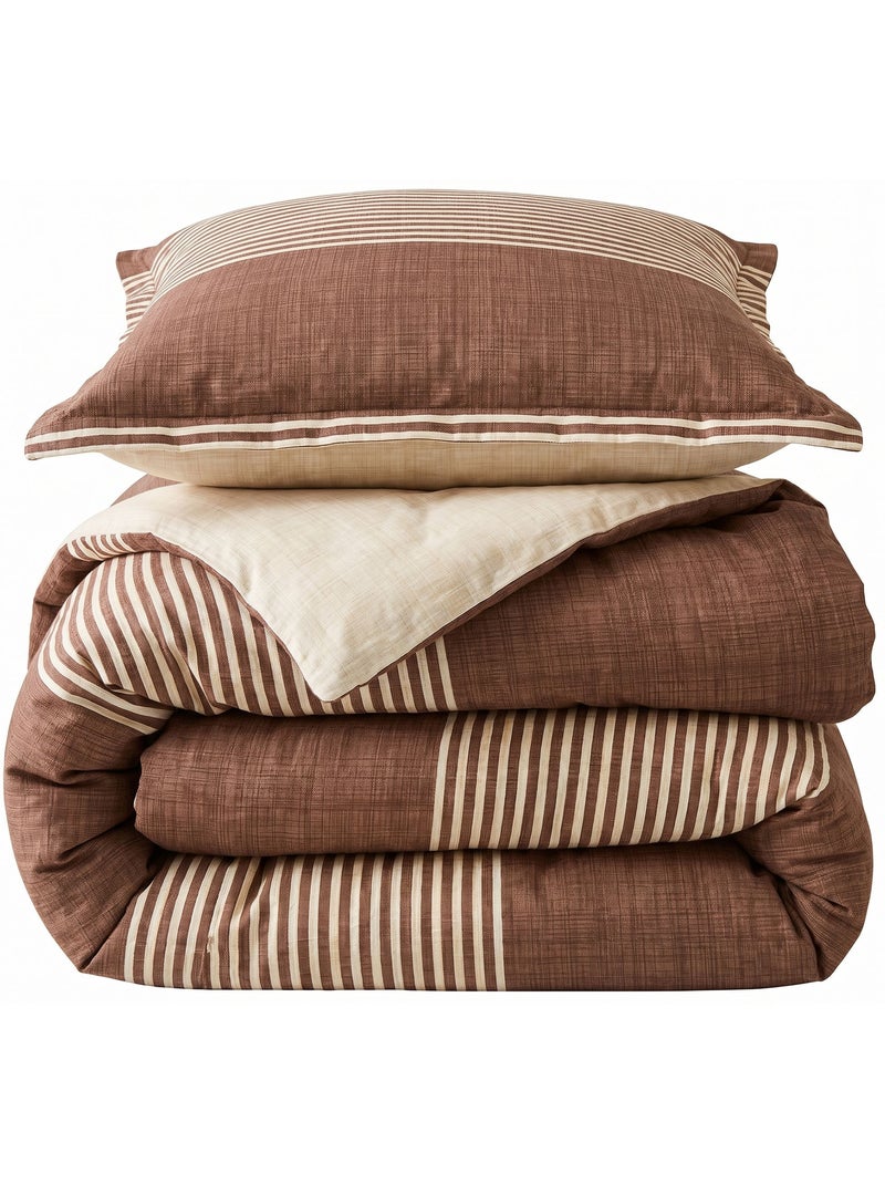 Becquet - housse de couette baignade en coton Marron cappuccino - Kiabi