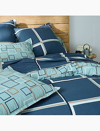Becquet - housse de couette bibus bleu en coton