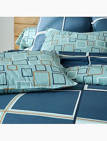 Becquet - housse de couette bibus bleu en coton
