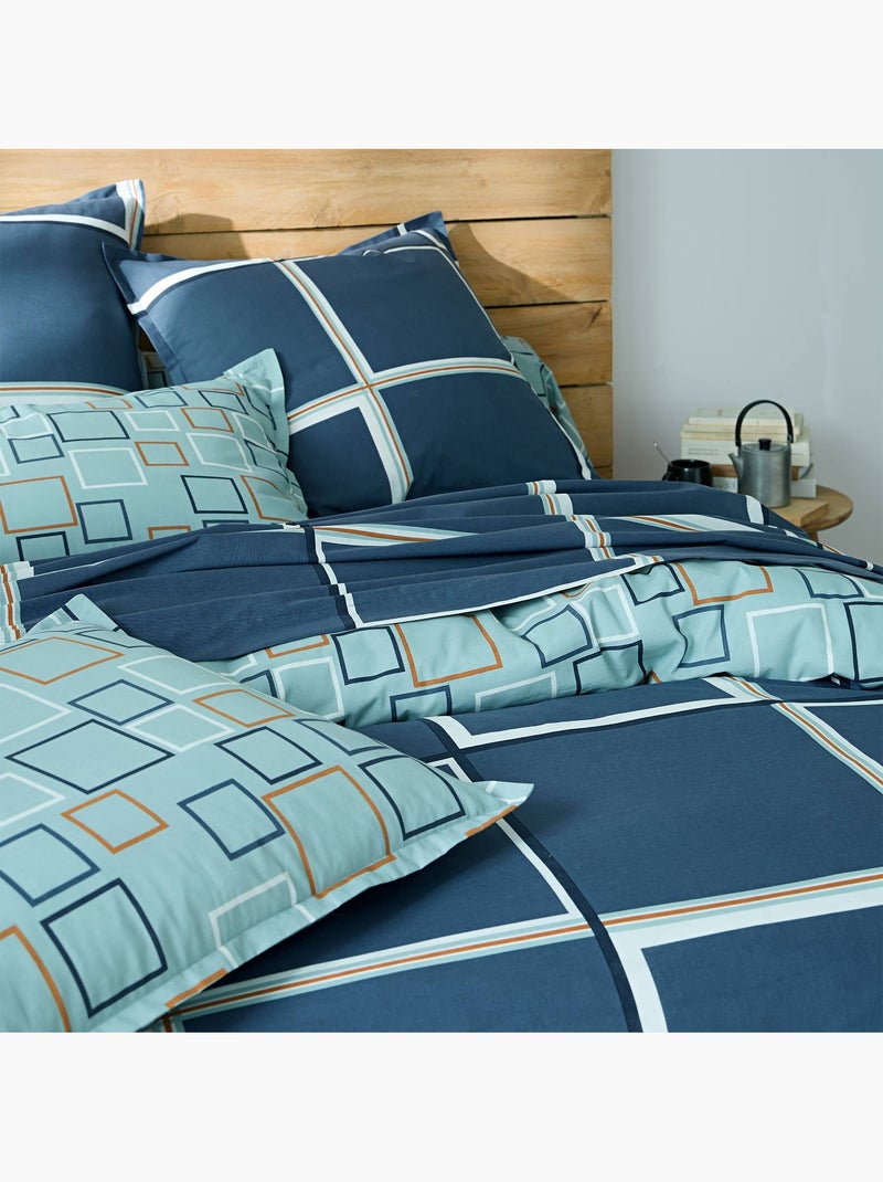 Becquet - housse de couette bibus  bleu en coton Bleu - Kiabi