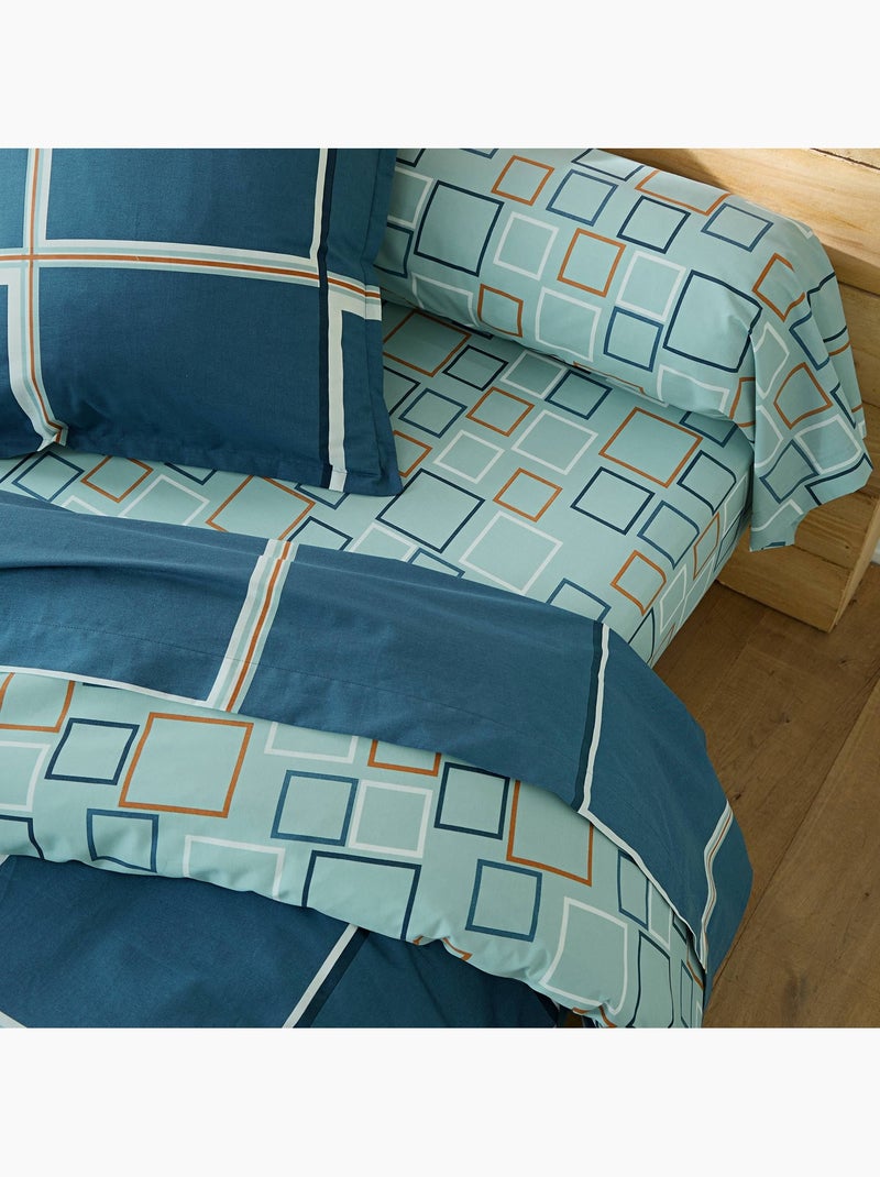 Becquet - housse de couette bibus  bleu en coton Bleu - Kiabi