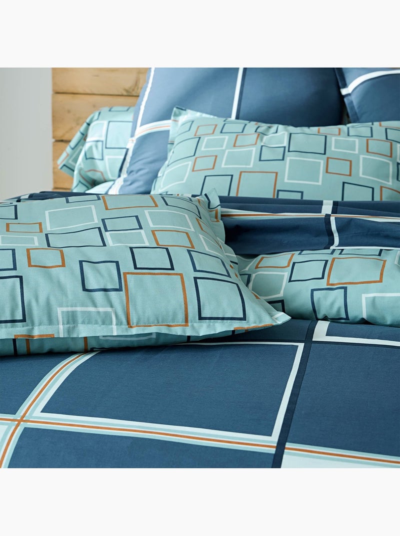 Becquet - housse de couette bibus  bleu en coton Bleu - Kiabi