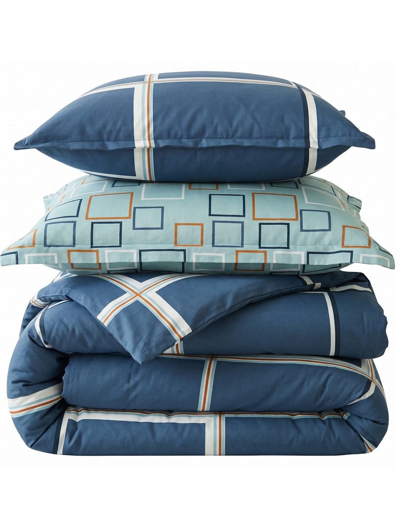 Becquet - housse de couette bibus  bleu en coton Bleu - Kiabi