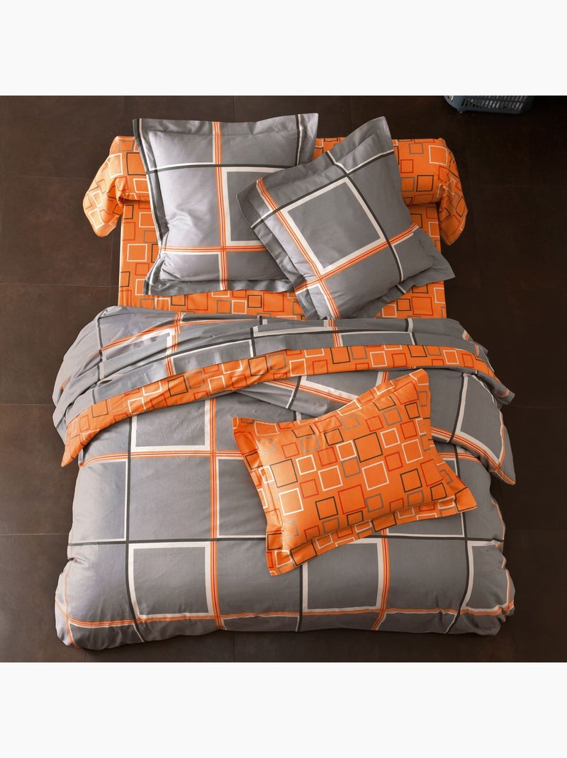 Becquet - Housse de couette BIBUS en coton Gris Argenté - Kiabi