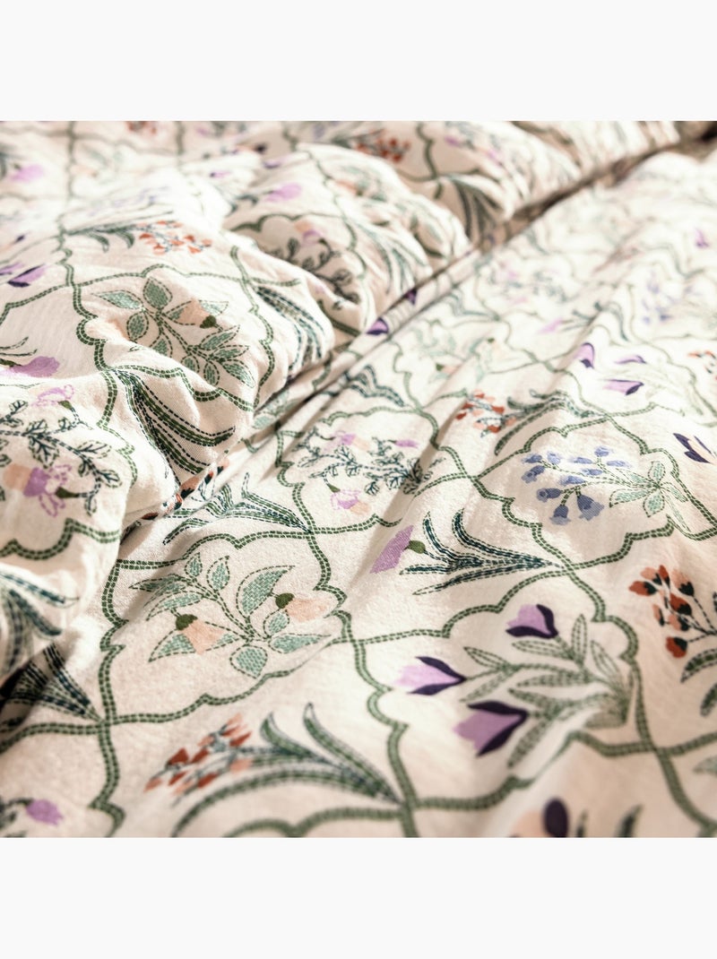 Becquet - Housse de couette BOTANISTE en coton Multicolore - Kiabi
