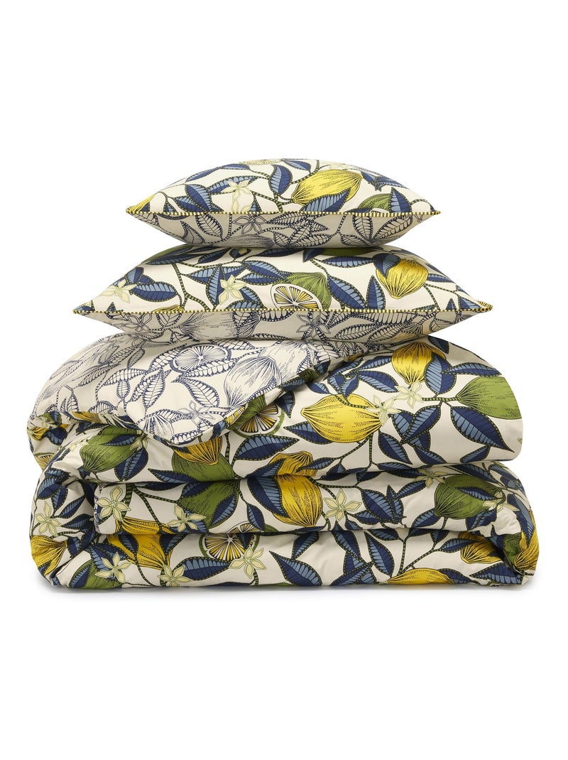 Becquet - Housse de couette CITRONNADE en coton Jaune citron - Kiabi