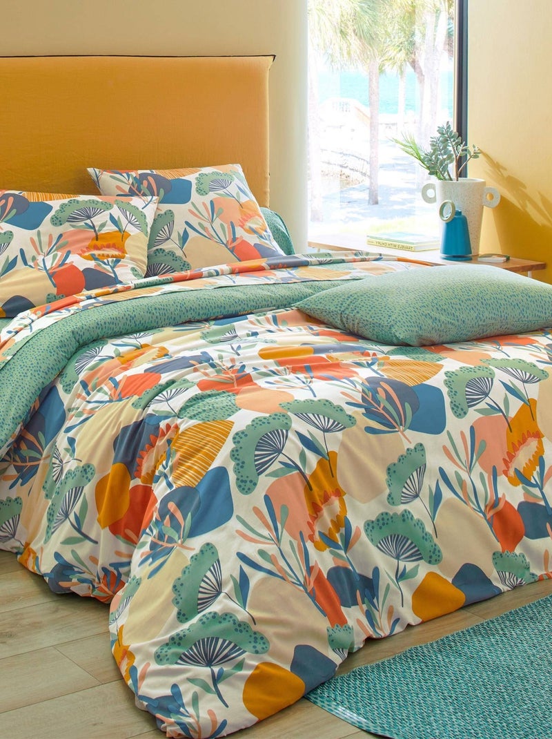 Becquet - Housse de couette COCONUT en coton Vert - Kiabi