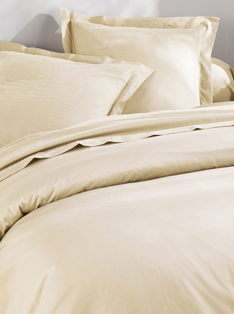 Becquet - Housse de couette COTON UNI LAURÉAT en coton Beige sable - Kiabi