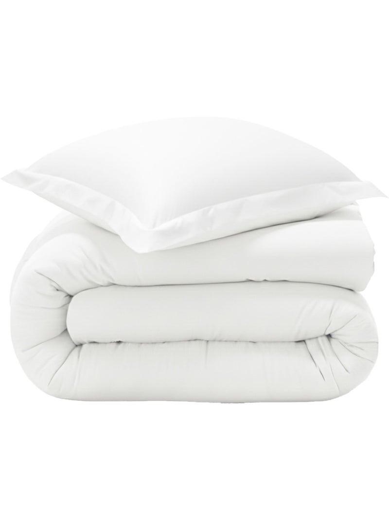 Becquet - Housse de couette COTON UNI LAURÉAT en coton Blanc - Kiabi