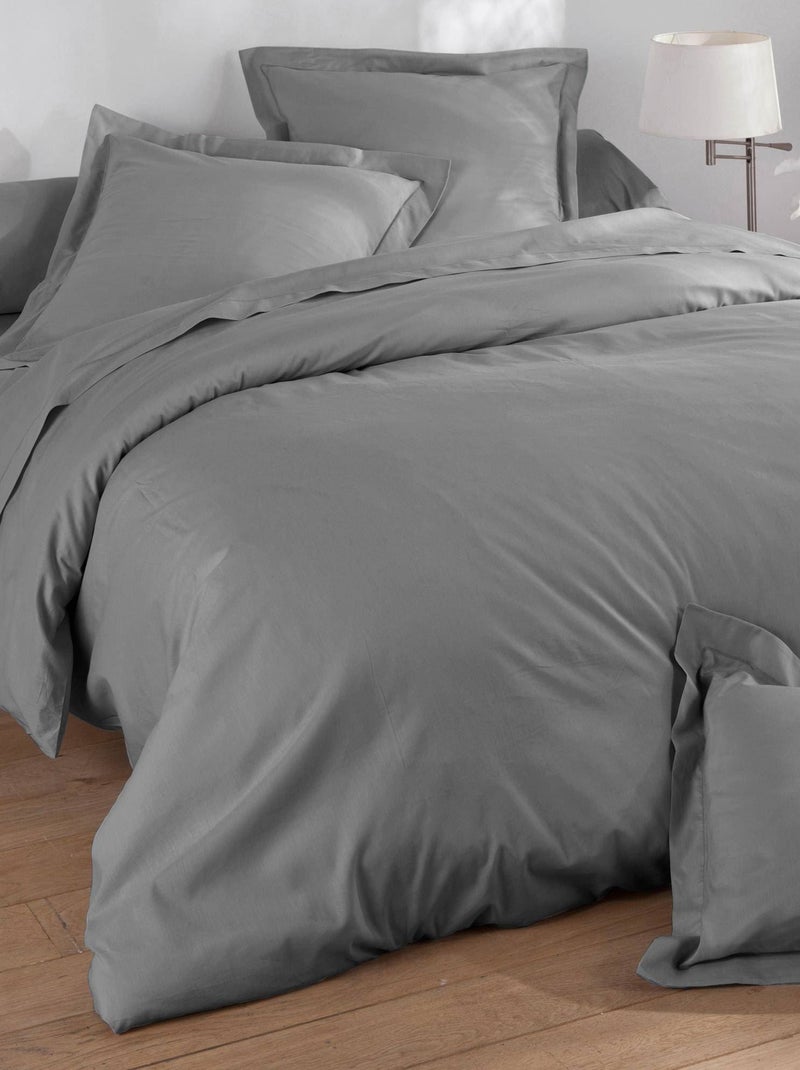 Becquet - Housse de couette COTON UNI LAURÉAT en coton Gris moyen - Kiabi
